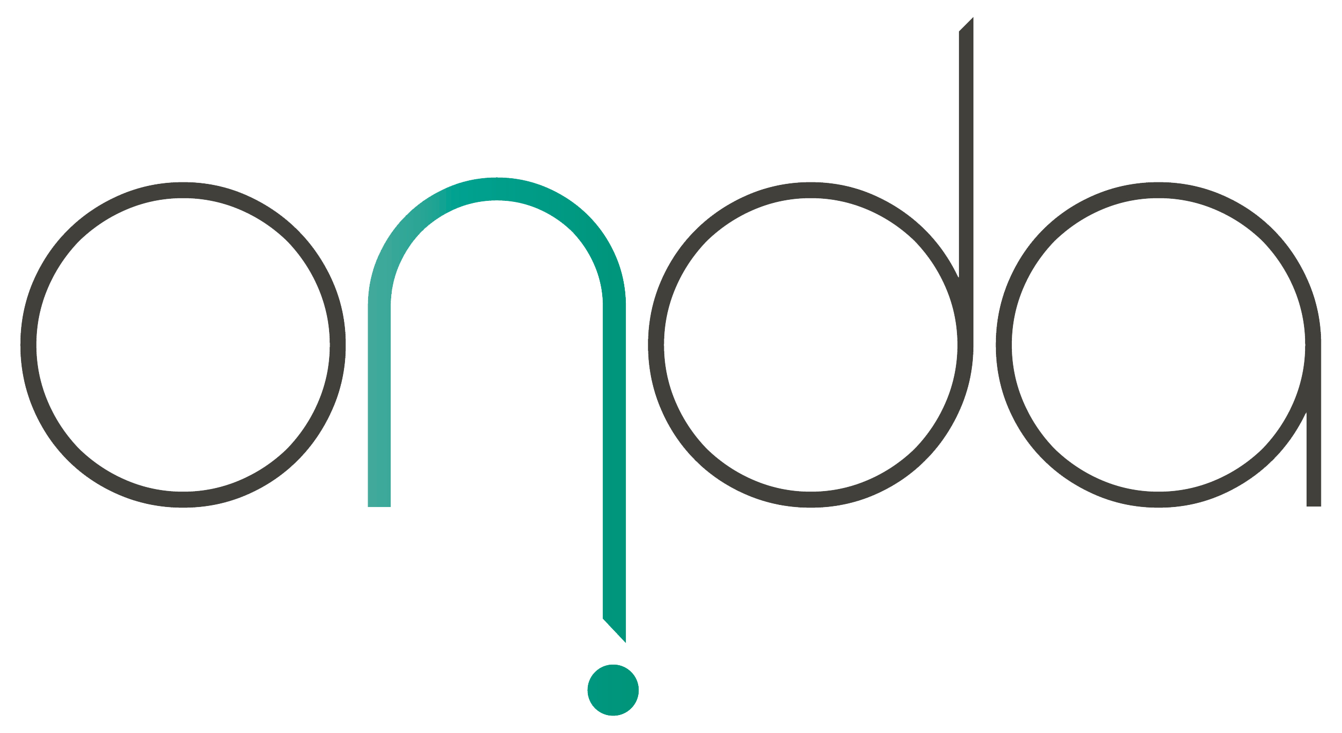 Stilisierte Schriftzüge bilden das Wort 'onda' in dünnen, modernen Linien mit einem grünen Bogen beim Buchstaben 'n'.